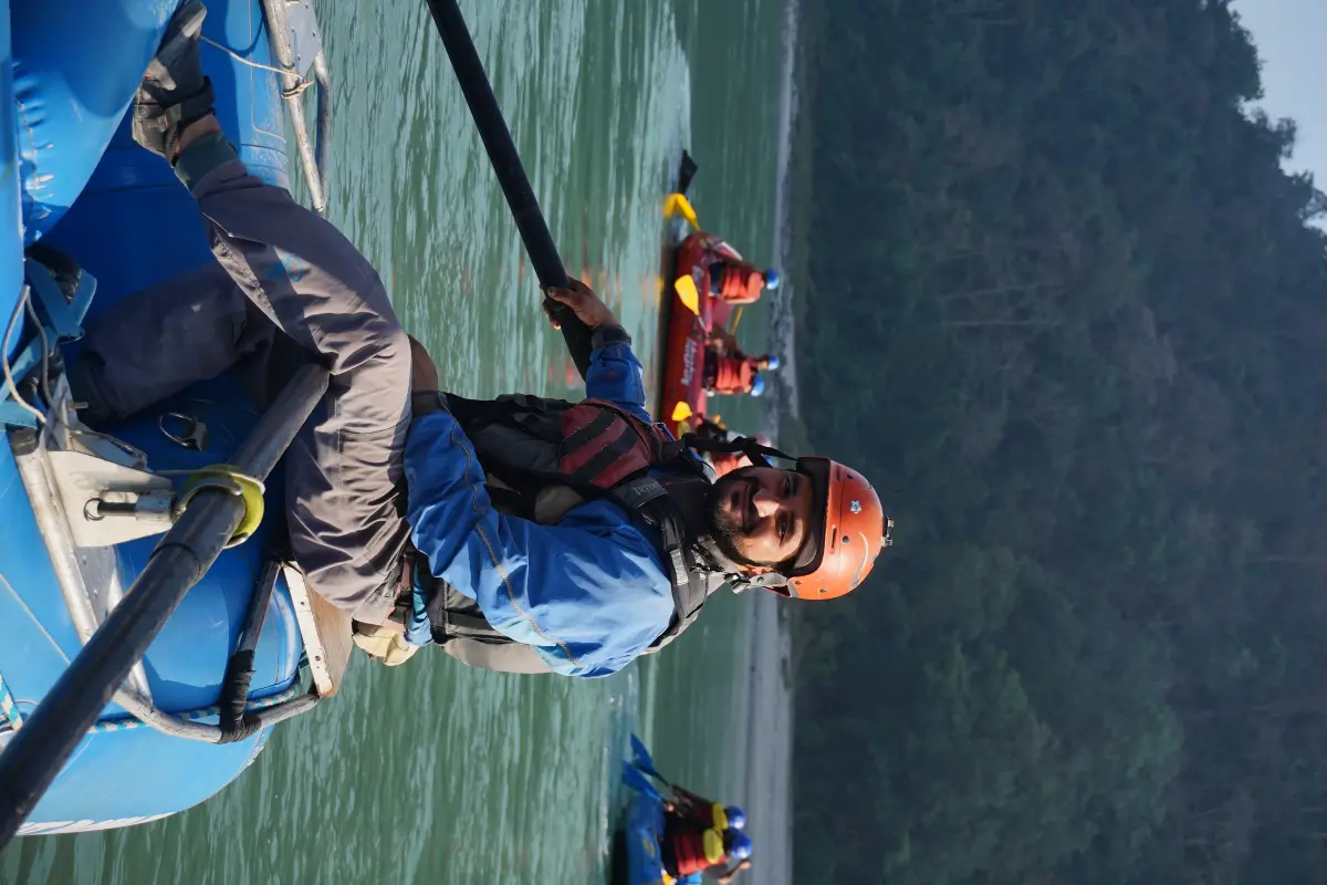 Exciting white water rafting experience in Rishikesh on the Ganges