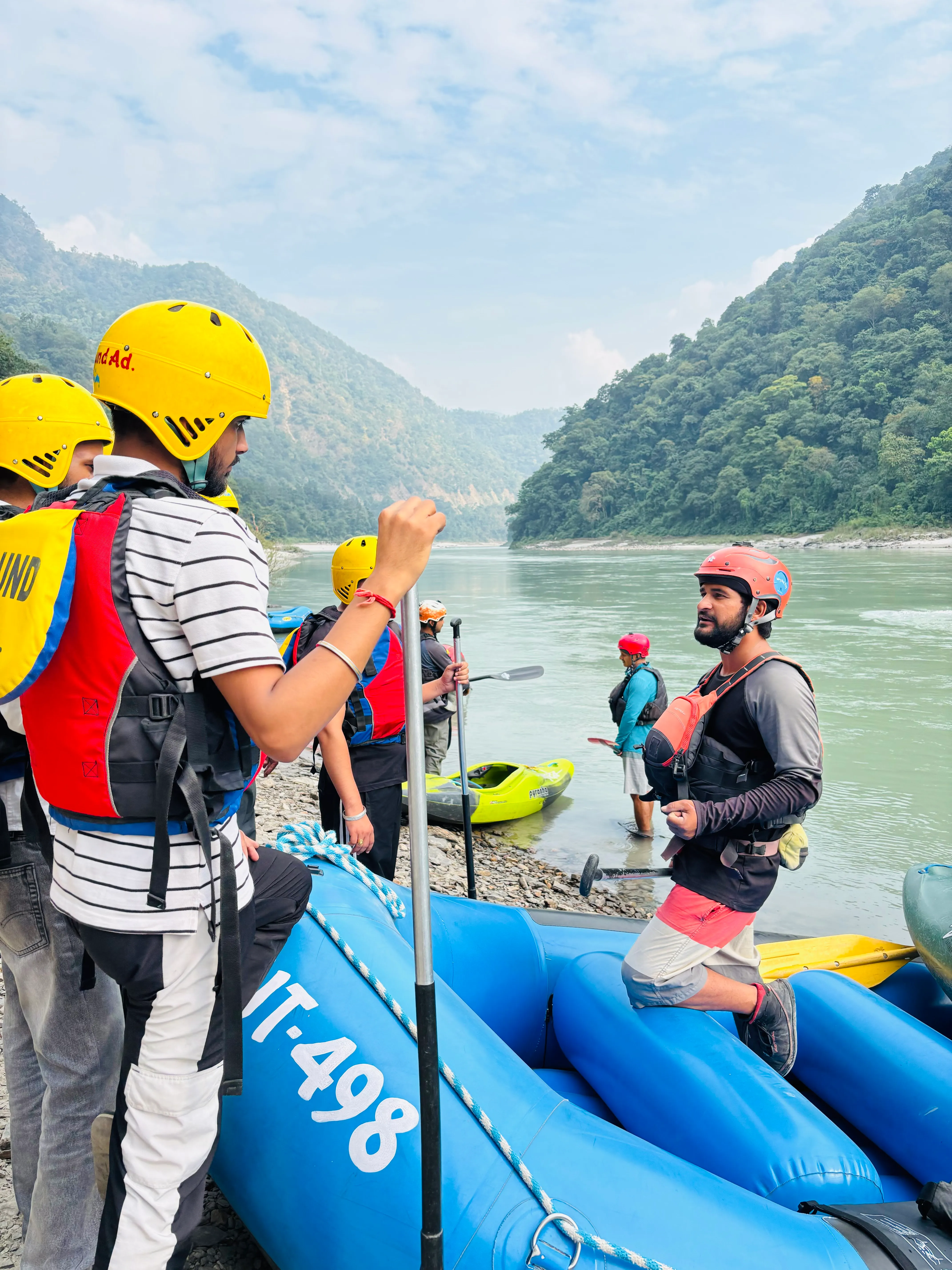 Thrilling 16km white water rafting adventure in Rishikesh